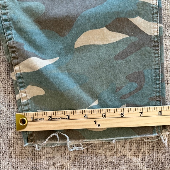 MOTHER Private High-Rise Patch Pocket Straight-Leg Ankle Jeans Camouflage 29 - Picture 12 of 16